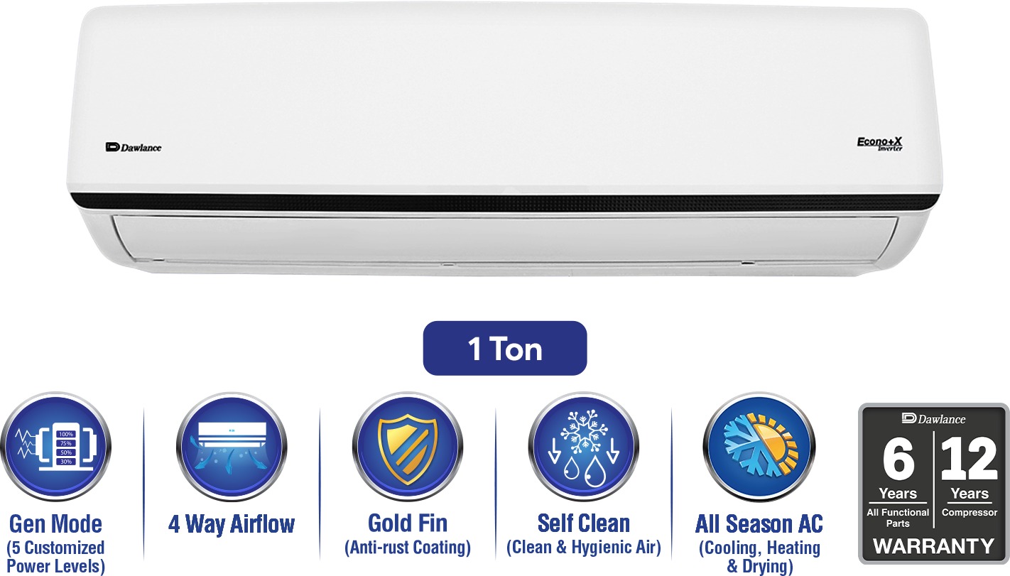 Dawlance Econo+ X 1 Ton Inverter Split AC