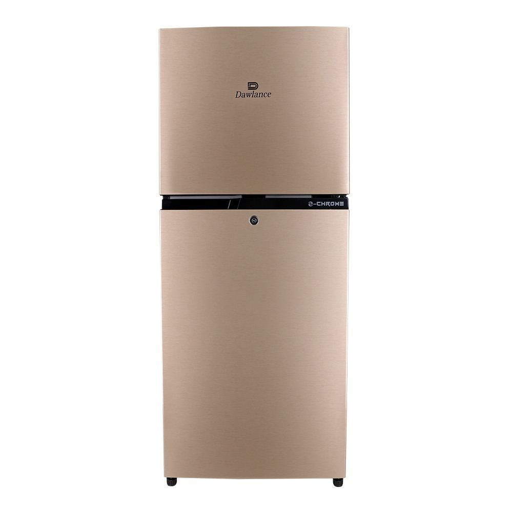 Dawlance 9140WB E-Chrome Hairline Golden Double Door Refrigerator