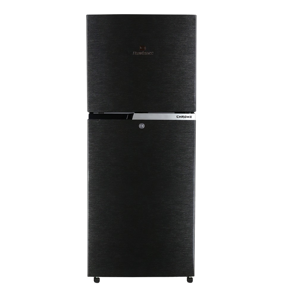 Dawlance 9191WB Chrome Hairline Black Double Door Refrigerator